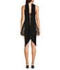 City Vibe Beaded Diamond-Pattern-Lace Strapless A-Line Dress - Image 2