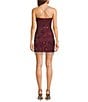 City Vibe Beaded Drape Front X-Back Slip Dress - Image 2