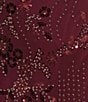 City Vibe Beaded Drape Front X-Back Slip Dress - Image 4
