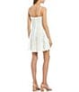 Color:White - Image 2 - Lace Empire Waist Fit-And-Flare Dress