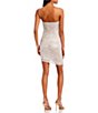 Color:Ivory Multi - Image 3 - One-Shoulder Rainbow Sequin-Embellished Asymmetric Hem Sheath Dress