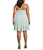 City Vibe Plus Size Lace Strapless Bow Front Dress - Image 2