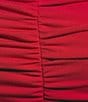 Color:Garnet - Image 4 - Ruched Rhinstone Fringe Side Slit Bodycon Dress