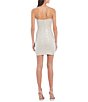Color:Ivory - Image 2 - Sleeveless Cowlneck Sequin-Embellished Metallic-Knit Bodycon Dress