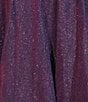 City Vibe Sleeveless Plunge V-Neck Ballgown Dress, Color:Grape - Image 4