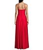 City Vibe Spaghetti Strap Straight Neck Corset A-Line Dress, Color:Bright Scarlet - Image 2