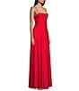 City Vibe Spaghetti Strap Straight Neck Corset A-Line Dress, Color:Bright Scarlet - Image 3