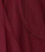 Color:Cabernet - Image 4 - Spaghetti Strap Sweetheart Neck Corset Ruffled Dress
