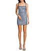 City Vibe Stone Straight Neck Bodycon Dress - Image 1