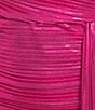 City Vibe Strapless Pleated Foil Tail Party Dress, Color:Hot Pink - Image 4
