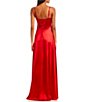 Color:Bright Red - Image 2 - Sweetheart Neck Power Knit Long Pocket Dress