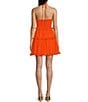 Color:Orange - Image 2 - Y-Halter Ruffle Tiered Dress