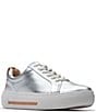 Color:Silver Leather - Image 1 - Artisan Hollyhock Walk Leather Platform Sneakers