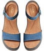 Color:Blue Nubuck - Image 5 - Artisan Kassanda Lily Suede Platform Wedge Sandals