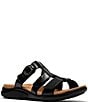 Clarks Artisan Kitly Patent Leather Slide Sandals - Image 1