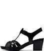 Clarks Artisan Kymber Glow Leather Block Heel Sandals - Image 4