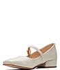 Color:Ivory Leather - Image 5 - Artisan Seren30 Buckle Leather Mary Jane Pumps