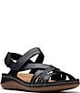 Clarks Artisan Cecily Strap Leather Braided Sandals - Image 1