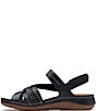 Clarks Artisan Cecily Strap Leather Braided Sandals - Image 4