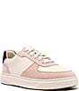 Clarks Code C Court Suede and Leather Lace Up Sneakers - Image 1