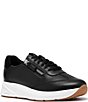 Clarks Code R Run Leather Sneakers - Image 1