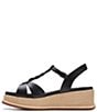 Color:Black - Image 4 - Signature Kimmei Twist Leather Sandals