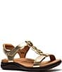 Clarks Artisan Kitly Gem Leather Sandals - Image 1