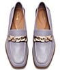 Color:Lilac Leather - Image 5 - Artisan Sarafyna Iris Leather Chain Loafers