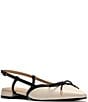 Clarks Sensa15 Bow Leather Pointed Toe Slingback Dress Flats - Image 1