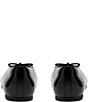 Clarks Signature Befana Bow Leather Pointed Toe Ballet Flats - Image 3