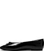 Clarks Signature Befana Bow Leather Pointed Toe Ballet Flats - Image 4