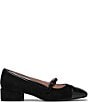 Clarks Signature Crista Strap Suede Cap Toe Mary Jane Pumps - Image 2