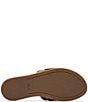 Color:Olive - Image 6 - Signature Maritime Stich Detail Suede Flat Sandals