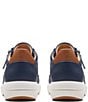 Color:Navy Leather - Image 3 - Signature Tivoli Side Zip Lace-Up Sneakers
