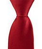 Color:Red - Image 1 - Boys Basic Solid 14#double; Tie