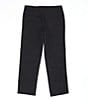 Color:Black - Image 2 - Big Boys 10-18 Husky Modern-Fit Comfort Stretch Synthetic Pants
