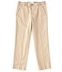 Color:Khaki - Image 1 - Big Boys 10-18 Husky Non-Iron Stretch Twill Pants