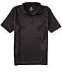 Color:Black - Image 1 - Big Boys 10-20 Husky Short-Sleeve Synthetic Performance Polo Shirt