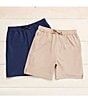 Class Club Big Boys Drawstring Elastic Waist Lined Shorts, Color:Khaki - Image 3