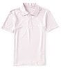 Color:Candy Pink - Image 1 - Big Boys 8-20 Short Sleeve Feeder Stripe Polo