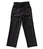 Color:Black - Image 2 - Big Boys 8-20 Flat-Front Slim-Fit Pants