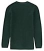 Color:Hunter - Image 2 - Big Boys 8-20 Long Sleeve Crew Neck Sweater
