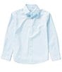 Color:Blue - Image 1 - Big Boys 8-20 Long Sleeve Doby Stretch Dress Shirt
