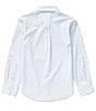Color:Blue/White - Image 2 - Big Boys 8-20 Long Sleeve Geo Print Synthetic Dress Shirt