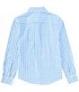 Color:Blue - Image 2 - Big Boys 8-20 Long Sleeve Gingham Sport Shirt