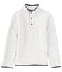 Color:Grey Heather - Image 1 - Big Boys 8-20 Long Sleeve Quilted Snap Placket Pullover