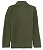Color:Olive Heather - Image 2 - Big Boys 8-20 Long Sleeve Quilted Snap Placket Pullover