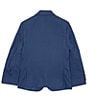 Color:Blue - Image 2 - Big Boys 8-20 Long Sleeve Sharkskin Blazer