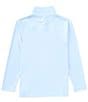 Color:Blue - Image 2 - Big Boys 8-20 Long Sleeve Solid Synthetic 1/4 Zip Pullover
