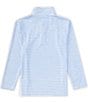 Class Club Big Boys Long Sleeve Synthetic Stripe 1/4 Zip Pullover, Color:Vista Blue - Image 2